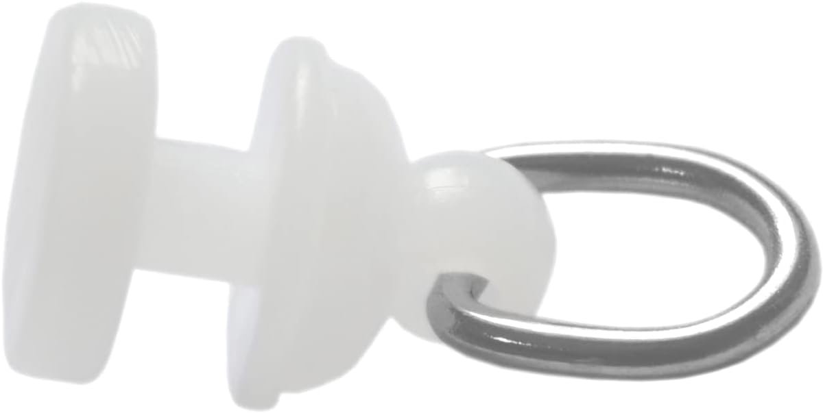 140 stuks witte gordijnrail rollen katrol, plastic gordijnhaken zwevers (Type A) - ShopVlot