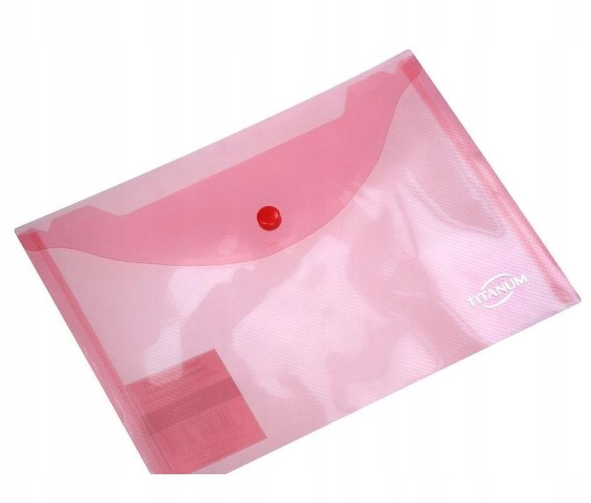 Transparante A5 Envelop Kaart Rood