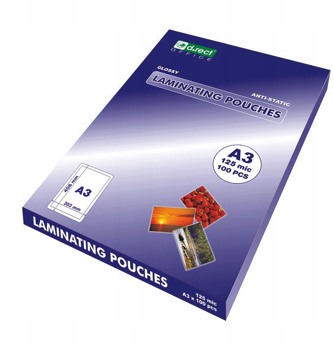 D.rect Lamininefolie A3 125mic 100 stuks