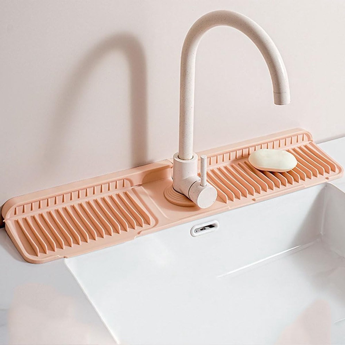 Odot Faucet Mat Silicone Sink Splash Guard, Kitchen Sink Splash Guardtap Mat Tap Mat for Kitchen Sink Drying Mat for - ShopVlot