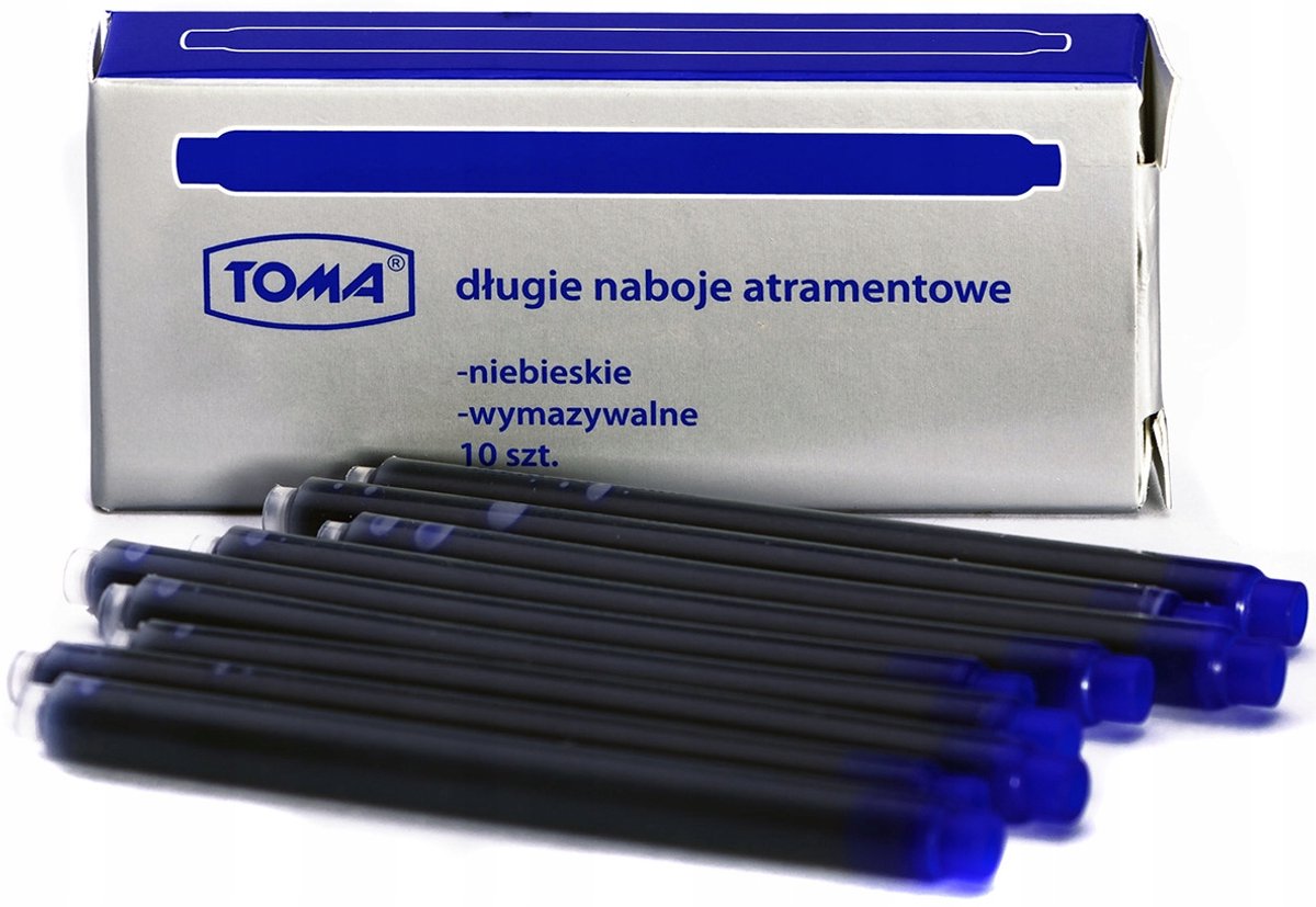 Toma Lange Inktpatronen Blauw, 10 Stuks