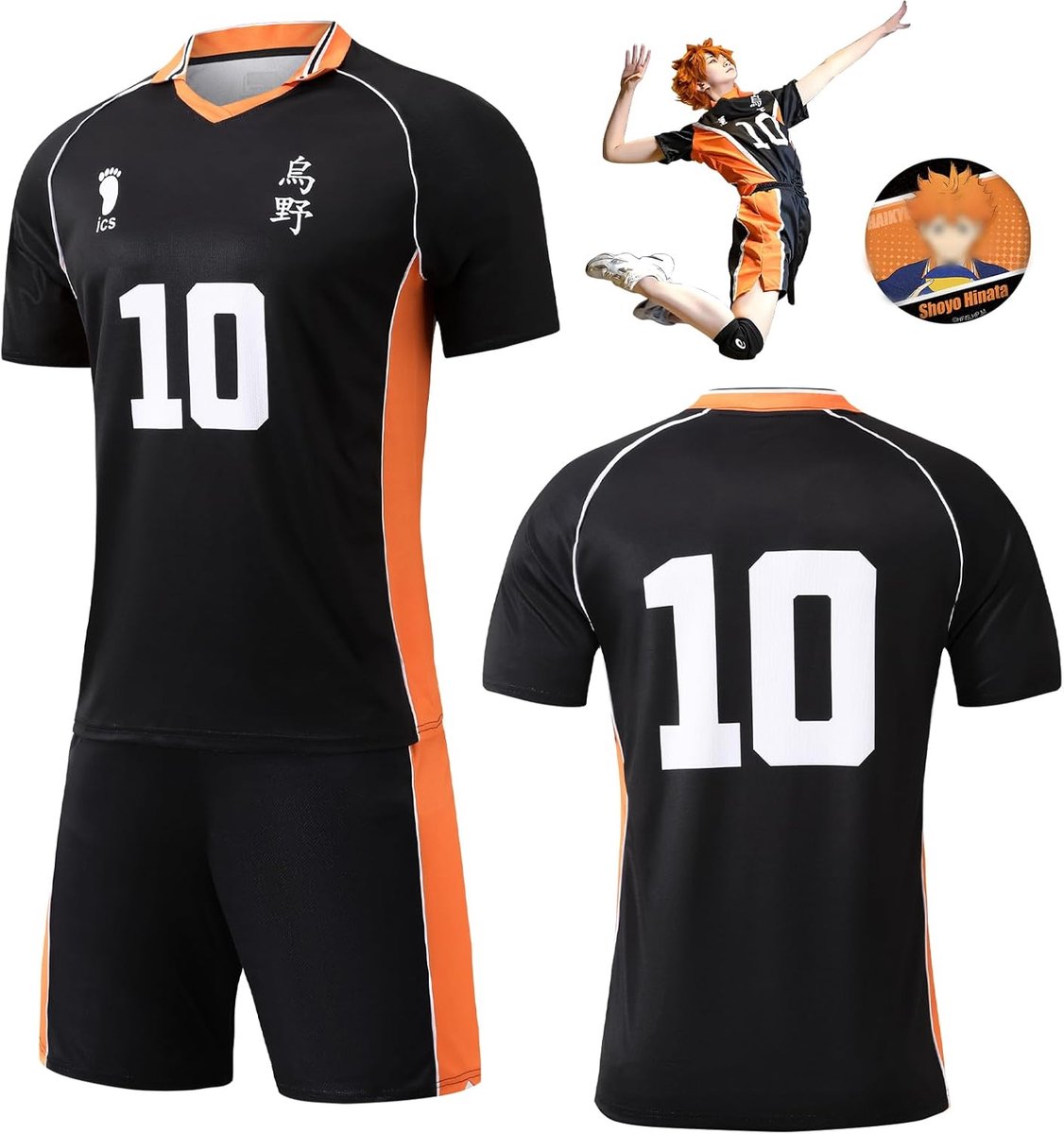 Sternstunde Karasuno Uniform Shouyou Hinata Halloween Cosplay Haikyuu Costume Anime - ShopVlot
