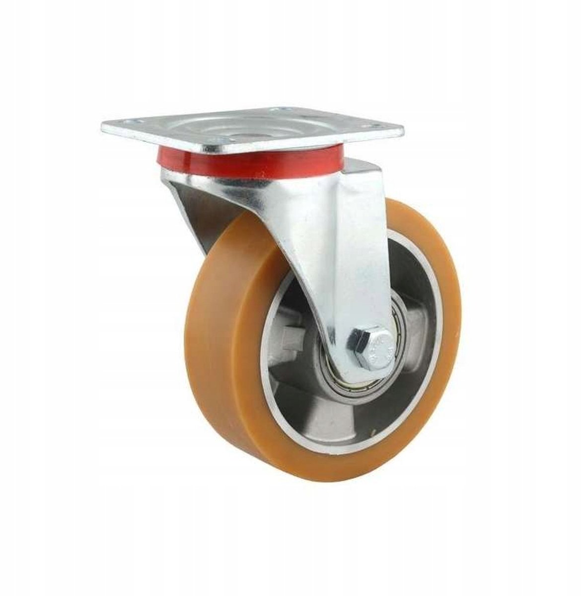 Zwenkwiel 125mm PU, 200kg, voor magazijnwagens en rekken