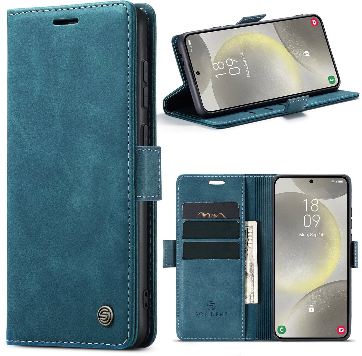 Solidenz bookcase - Geschikt voor Samsung Galaxy S26 FE - Blauw
