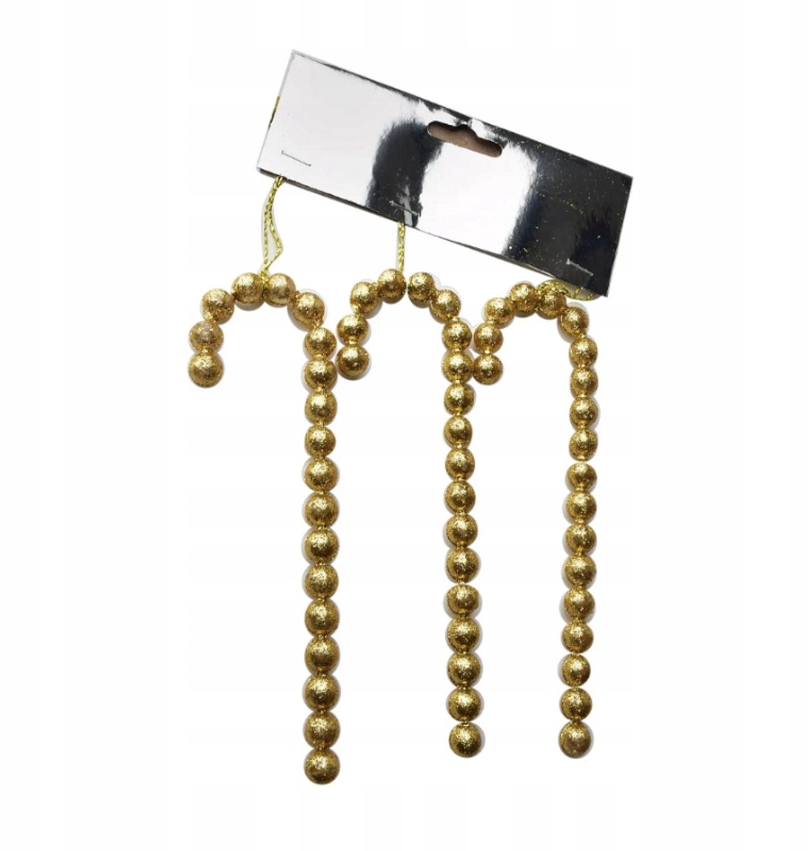 Luxe Gouden Kerstboomhangers - Set van 3