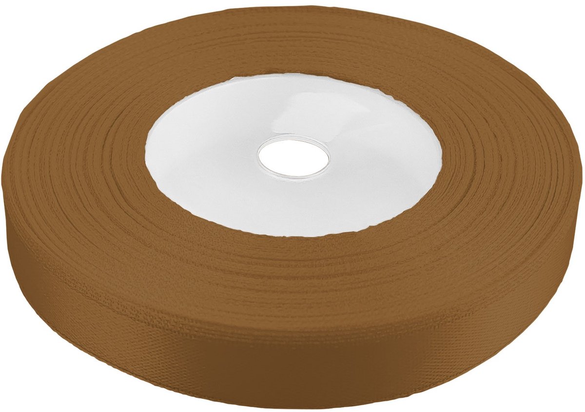 Satijnen Lint Koperkleurig 12mm Breed - 32 Meter