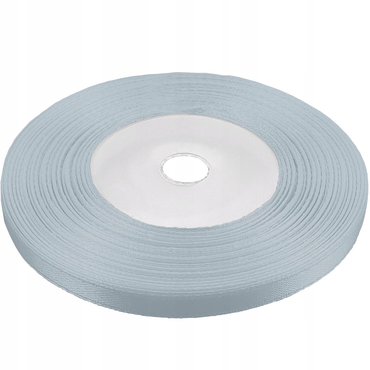 Zilverkleurige Satijnen Lint - 6 mm Breed, 32 Meter Lang