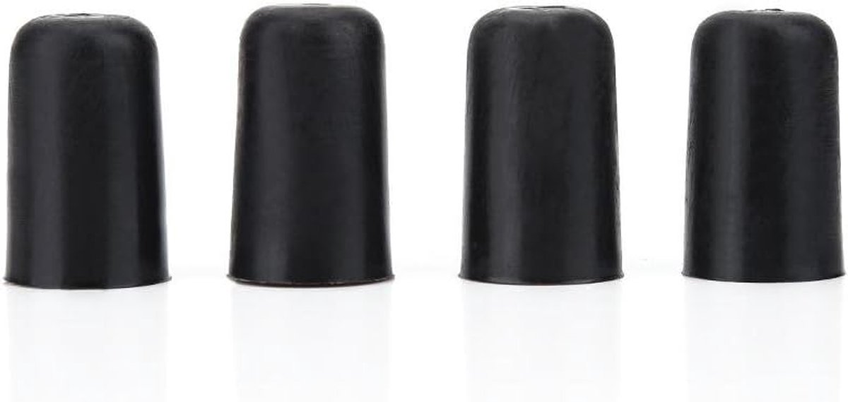 Cello Endpin Cap, Anti-Slip Rubber Tip Protector 4Pcs Black for Musicians, Students, Concerts, Practice - ShopVlot