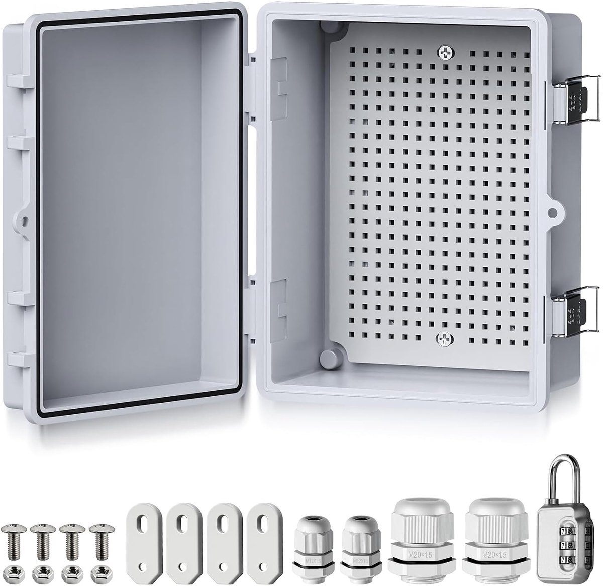 EYPINS Waterdichte verdeelkast IP67 schakelkast 22x17x11cm - ShopVlot