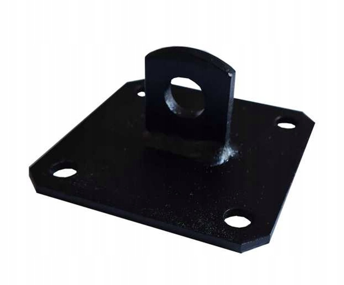 Zwarte Plafond-/Hangmatbevestiging 80x80mm Zwart RAL9005