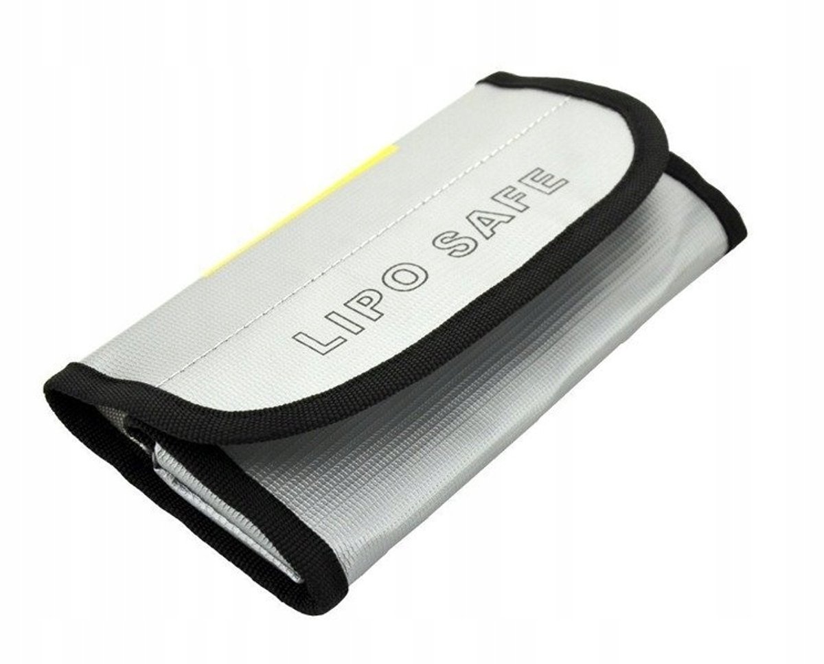 LIPO SAFE Tas - Veilige Opbergtas voor Lipo Batterijen 185x75x60mm