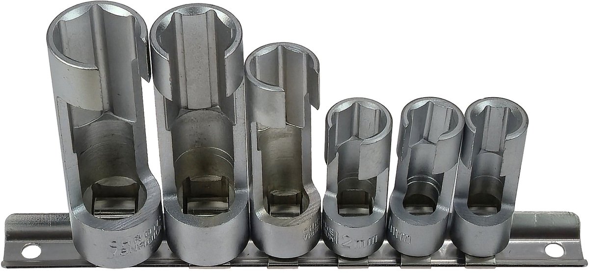 Dopslagdoppen Lambda Sonde 10-19mm, 3/8", 6 Stuks