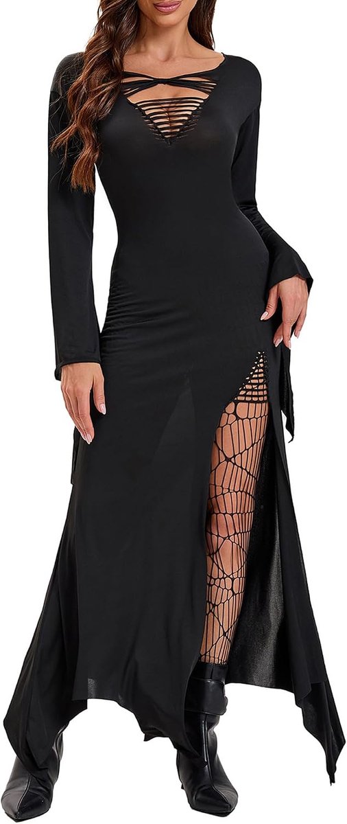 YAOHUOLE Halloween Dress Women Sexy Halloween Costumes for Women Gothic Halloween Dress Cosplay Sexy Ladies - ShopVlot