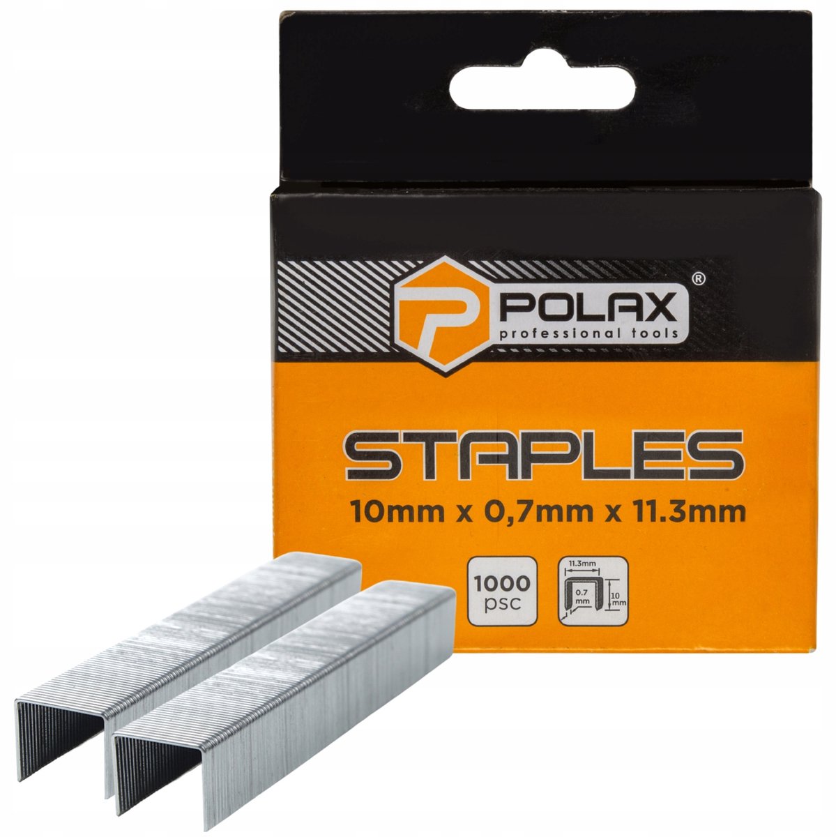 1000x Tapijtnieten Type A/53 - 10mm x 0.7mm x 11.3mm