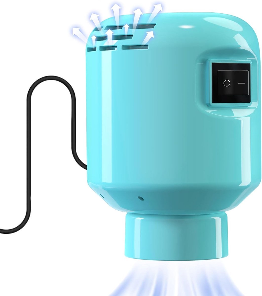 Elektrische Luchtpomp voor Draagbare Vacuümzak - Wit - Compact en Lichtgewicht - Voor Kledingopslag en Reizen