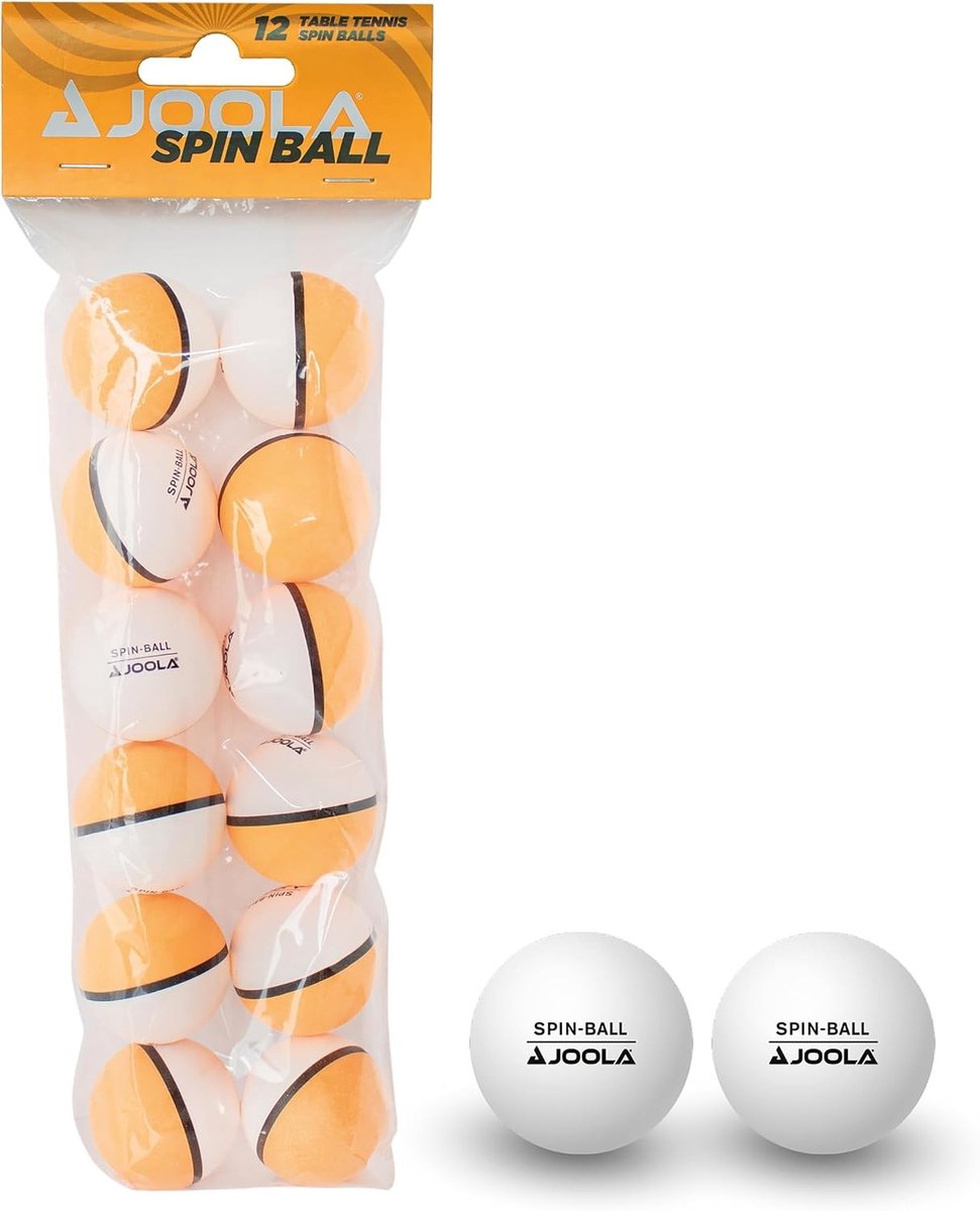 Tafeltennisnetje voor elke tafel - Wit/Oranje - 40 mm - Duurzame Tafeltennisballen - Voor Training en Clubgebruik