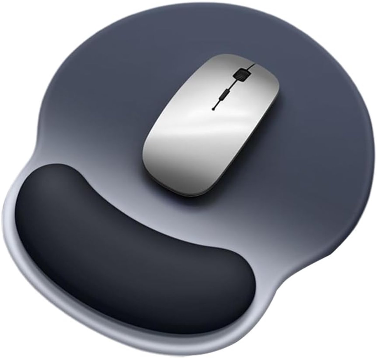 Ergonomische muismat met gelpalmsteun, antislip onderkant, muismat met microvezeloppervlak - ShopVlot