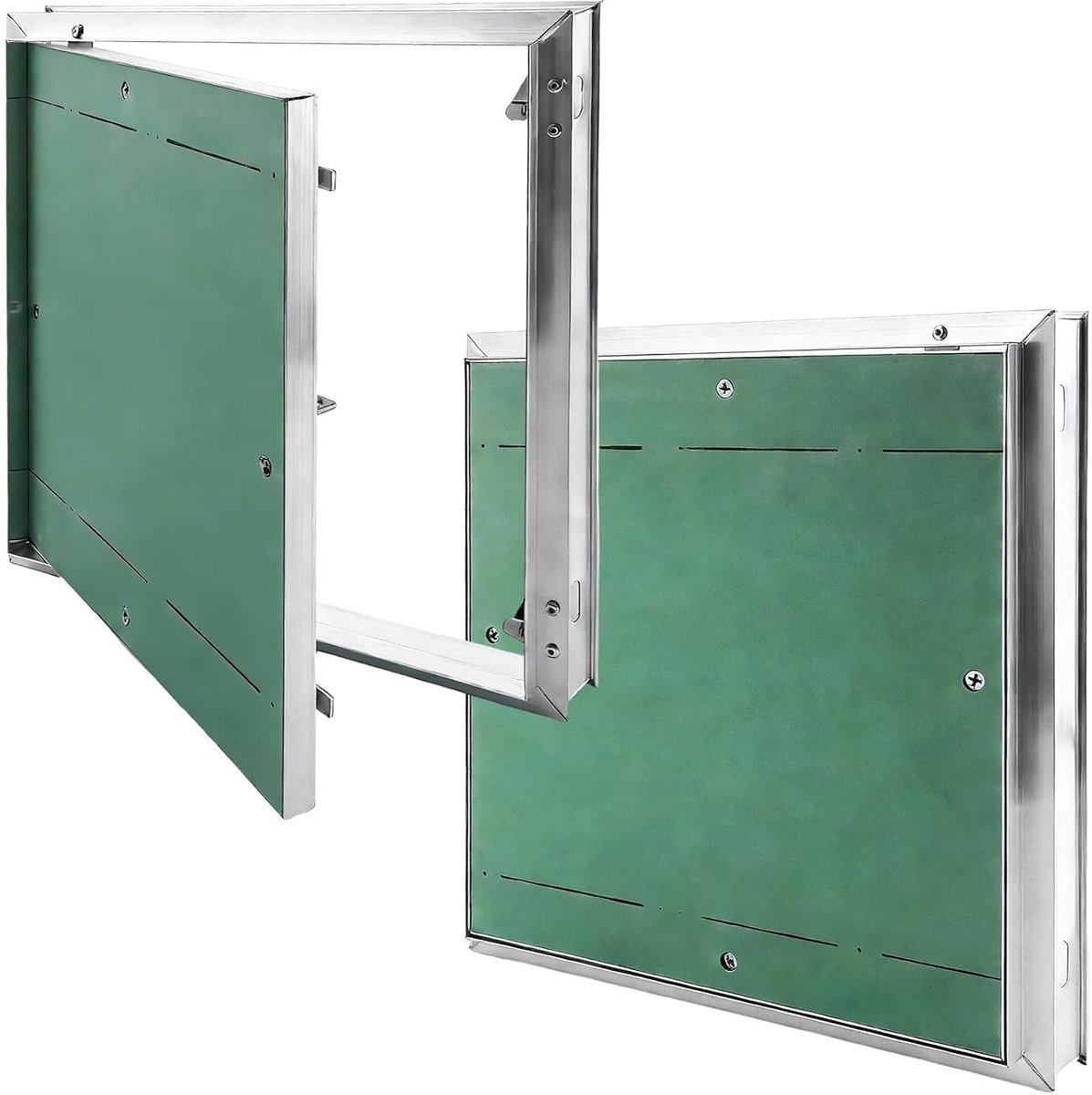 Revisieklep 300 x 300 mm inspectiedeur met drukmechanisme en vergrendeling 30 x 30 cm reinigingsklep voor waterteller - ShopVlot