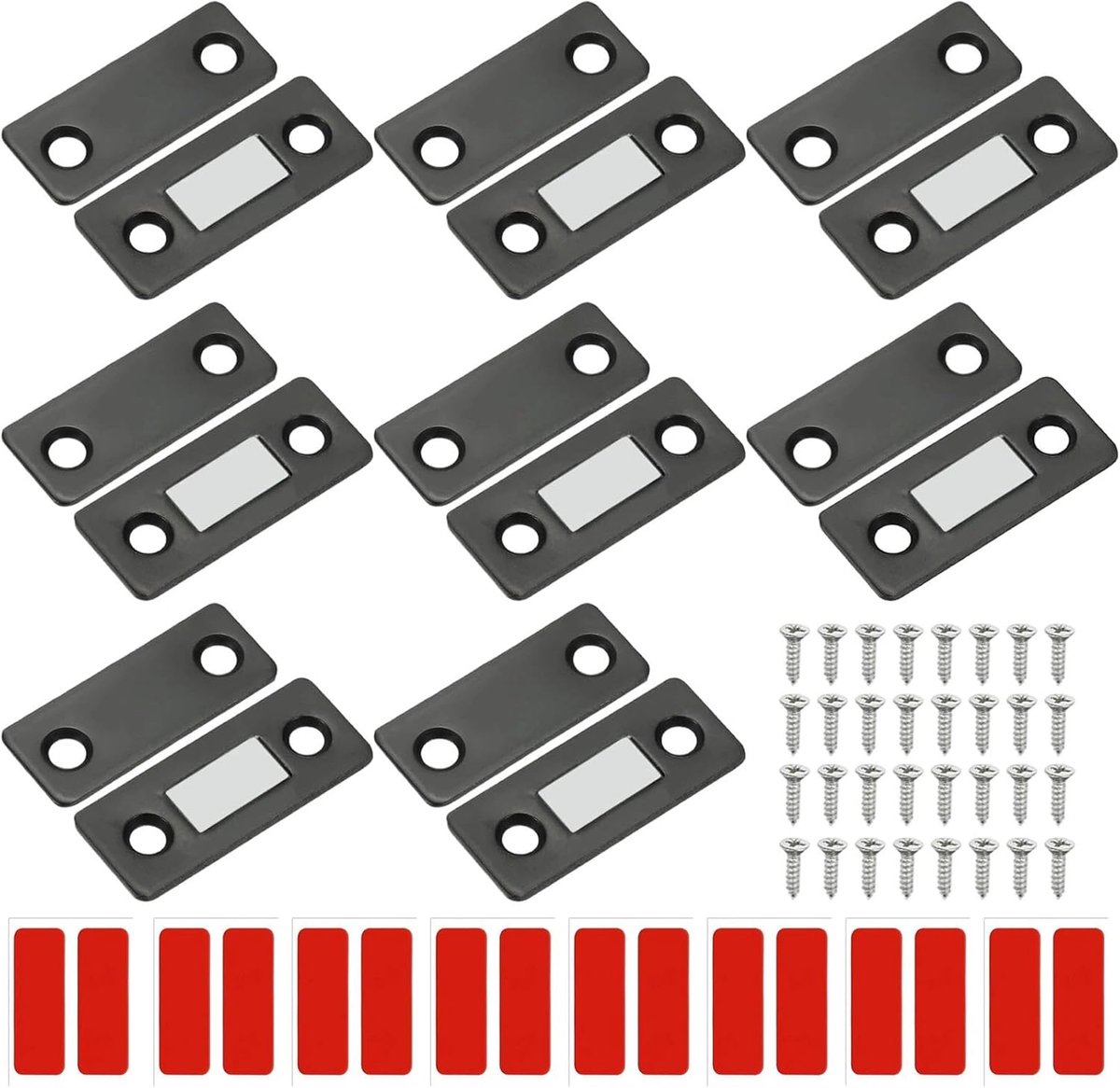 Magnetische kastdeur 8 paar - sterke magneten - eenvoudig te installeren - perfecte sluiting - ShopVlot