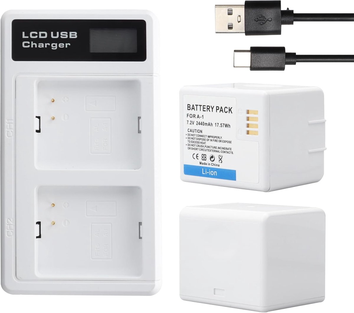 Oplaadbare batterij 2 x 7.2V 2440mAh - Compatibel met Arlo Pro/Pro 2 - Veiligheidsgarantie - Lange batterijduur - ShopVlot