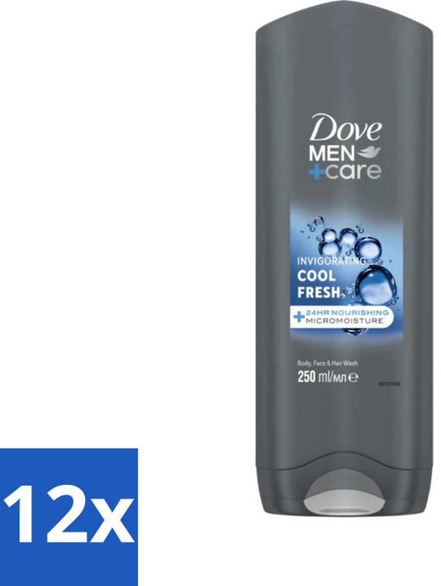 Dove Men+Care Douchegel - Cool Fresh - Voordeelverpakking - 12 stuks