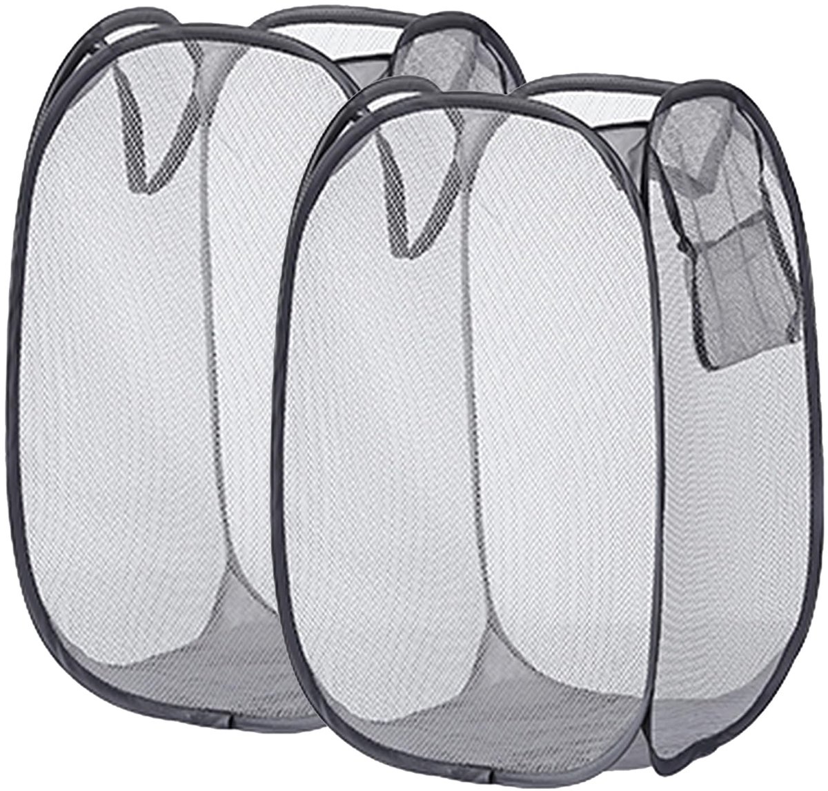 Wasmand opvouwbaar 71L - mesh - pop-up mand - ruimtebesparend en handig - ShopVlot