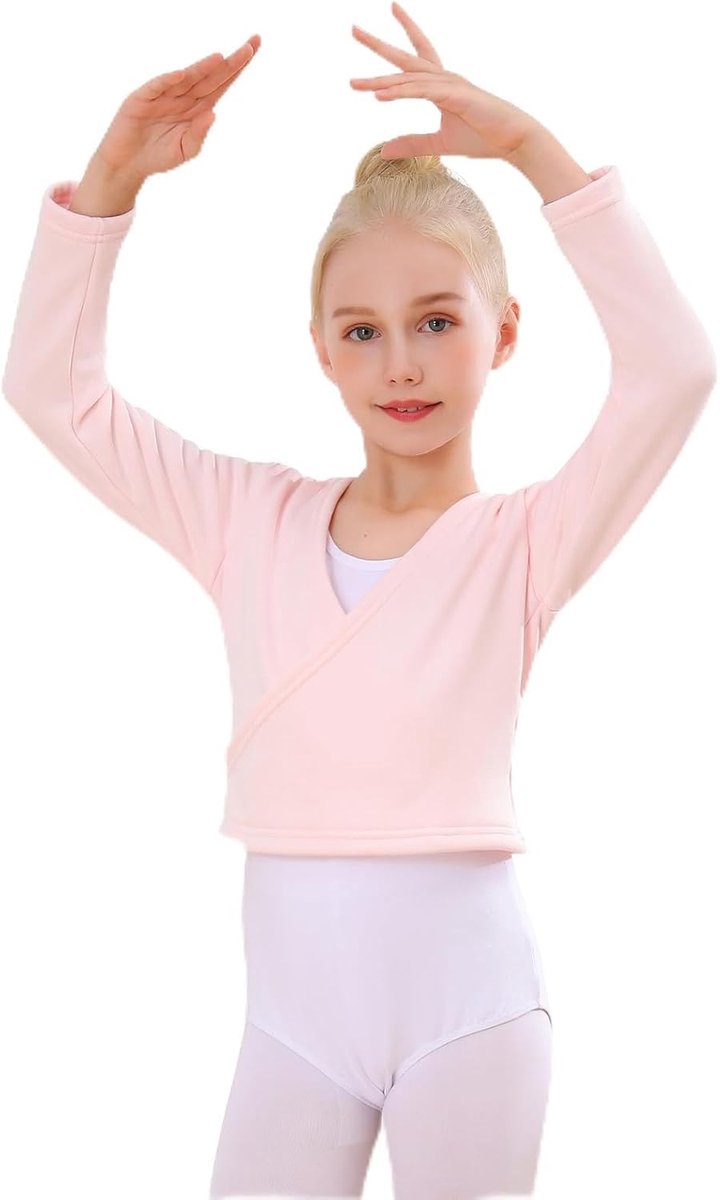 Balletjacket voor kinderen L - nonwoven katoen - lange mouwen - perfect voor dansles - ShopVlot