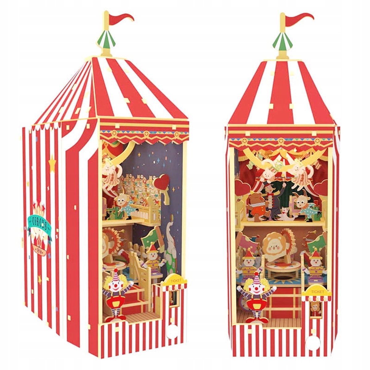 DIY Miniatuur Circus Boek Nook - Clown Thema