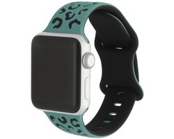 123watches Wild bandje - siliconen - cactus zwart - 38 · 40 · 41 & 42 mm - Geschikt voor Apple Watch series 1/2/3/4/5/6/7/8/9/10/11/12/SE/SE2/SE3