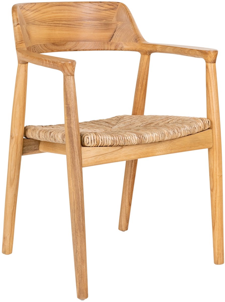 Eetkamerstoel Hout Naturel - Zithoogte 45cm - Getafe - House Nordic - Set van 2