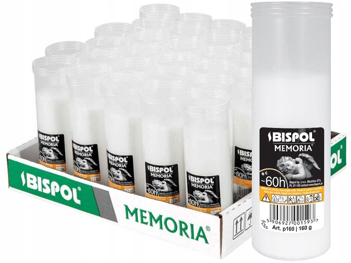 Bispol Paraffinekaarsen 16cm - 30 Stuks, 60 Ur Brandtijd