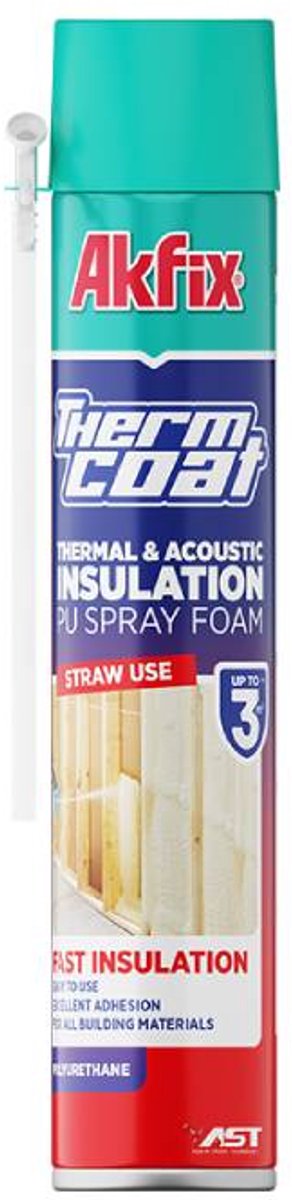 AKFIX THERMCOAT thermische en akoestische isolatie PU-schuim - 850ML