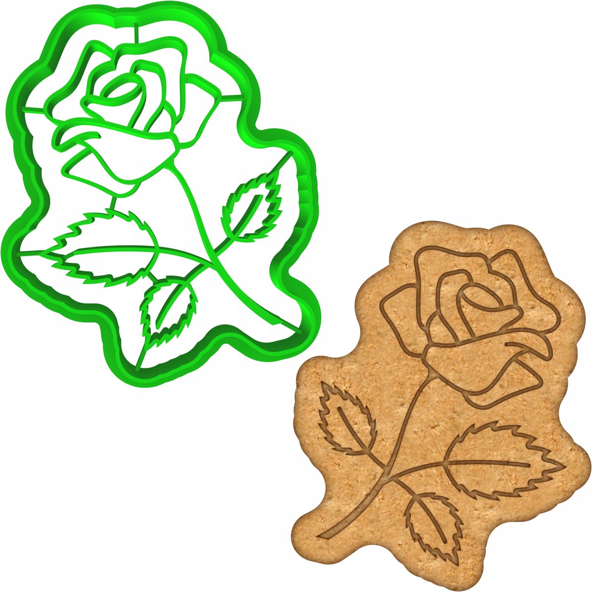 Koekjesvorm Bloem Roze 8cm - Paasdecoratie & Valentijnsdag