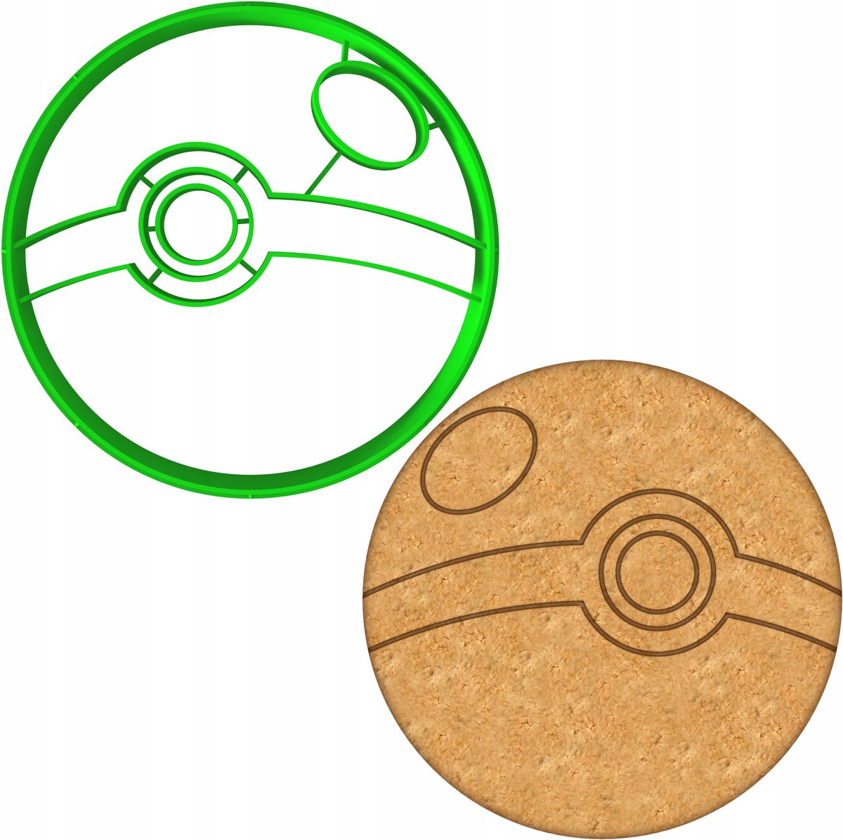 Pokemon Pokeball Koekjesvorm - 8cm