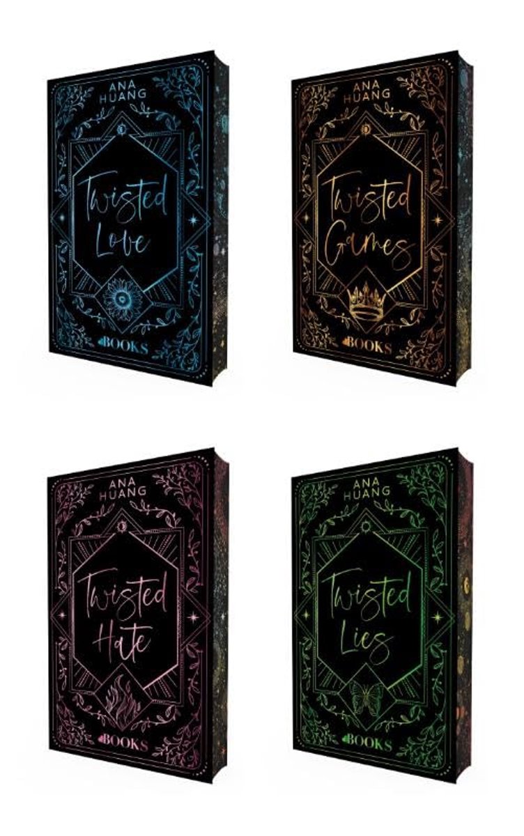 Limited edition Twisted Love Games set - gesprayd rand - unieke editie - perfecte aanvulling voor boekenliefhebbers