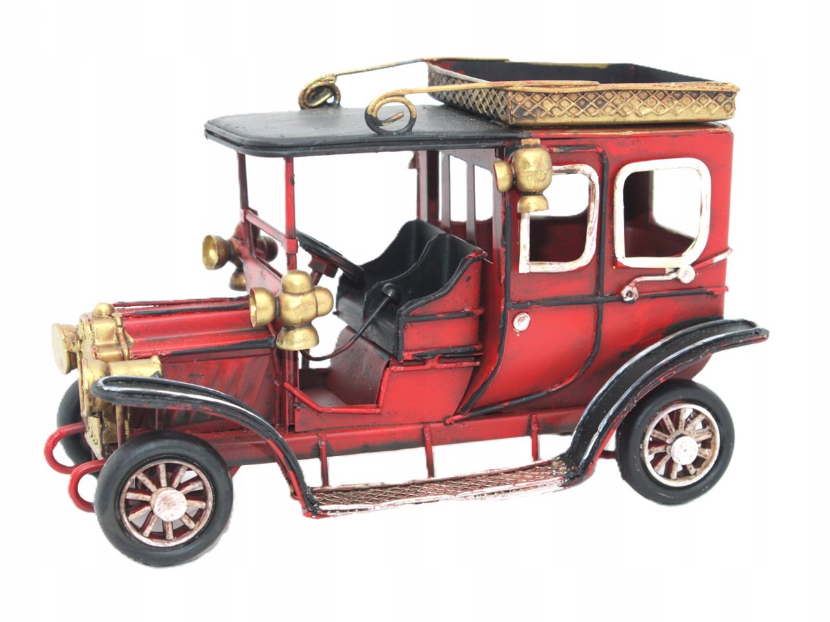 Retro taximodel - handgesigneerd metaal, vintage decoratie