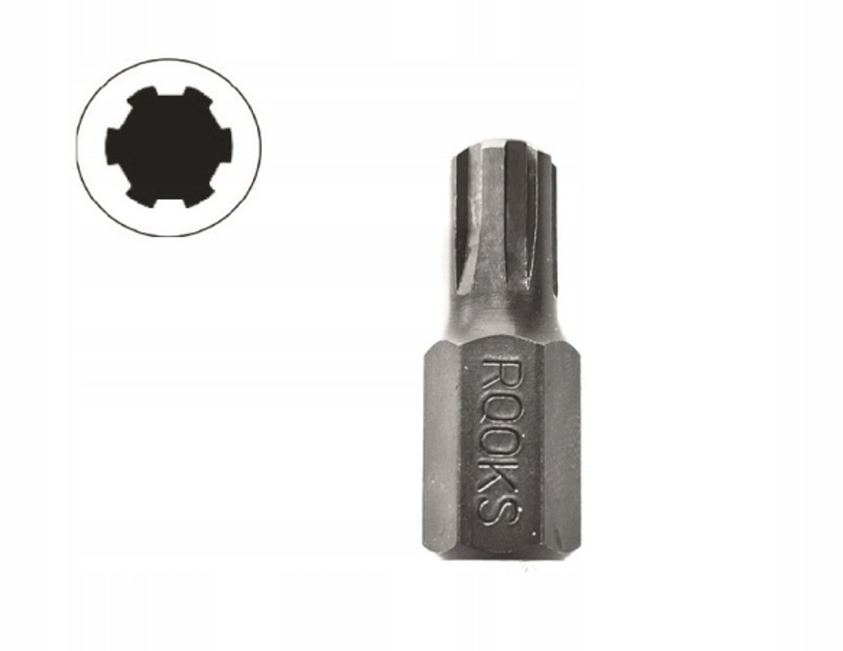 Ribe-bit M5 x 30 mm, 10 mm (3/8"), 5 stuks