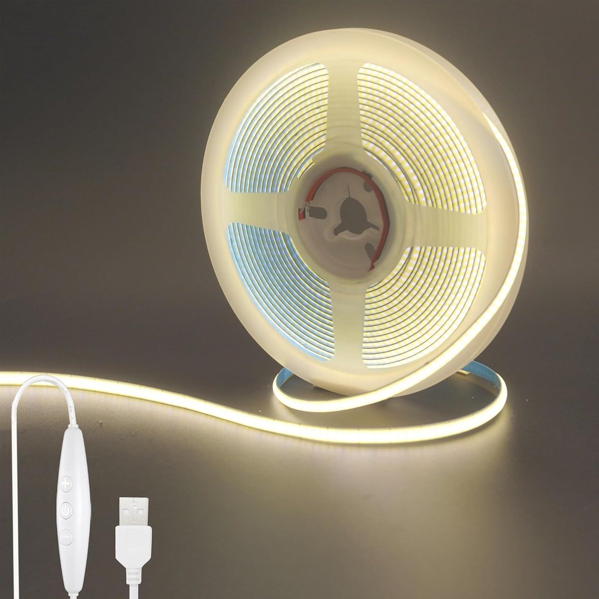 LED Strip Lights 5V Dimbaar 16.4FT - Natuurlijk Wit 4000K - 400 LEDs/M - Ideaal voor DIY Binnenverlichting - ShopVlot