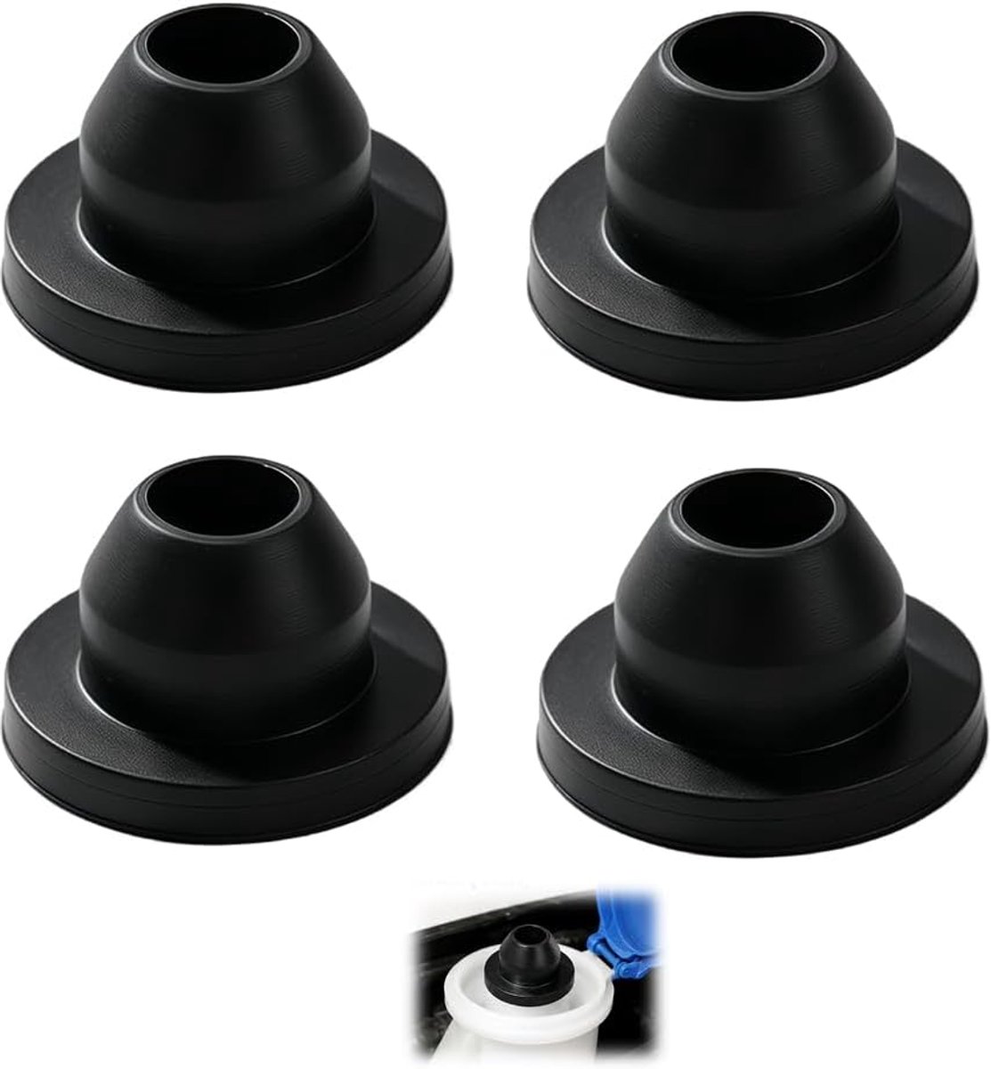 ruitenwisserpomp afdichtingskap - 4 stuks - rubber - perfecte pasvorm voor T3/T4/T5 - ShopVlot