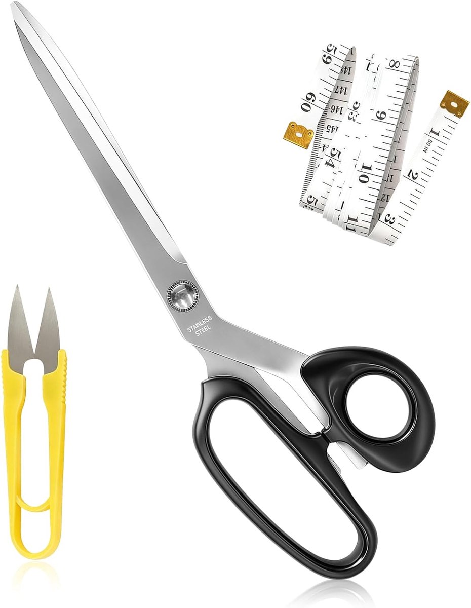 Stoffenschaar 25 cm - Professionele naaischaar - Scherpe bladen - Precisie snijden - ShopVlot