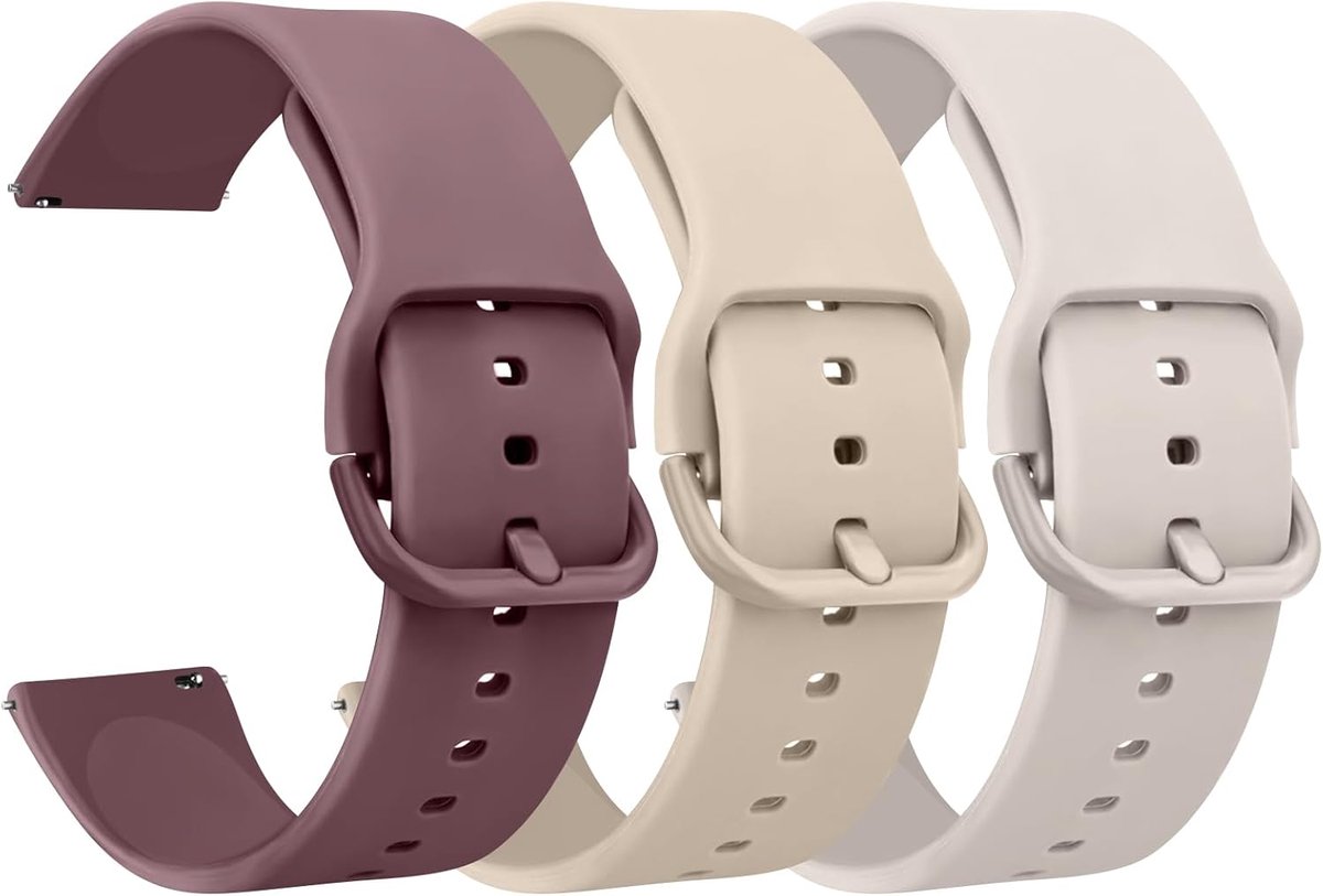 Horloge band 20 mm - Silicoon - Snelle bevestiging - Comfortabel en verstelbaar - ShopVlot