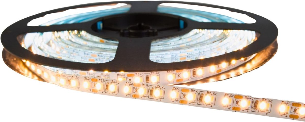 Kalb - LED Strip Strip 8mm CCT, 3000-6000k, 12VDC, 3.7m roll, color change 2-wire - ShopVlot
