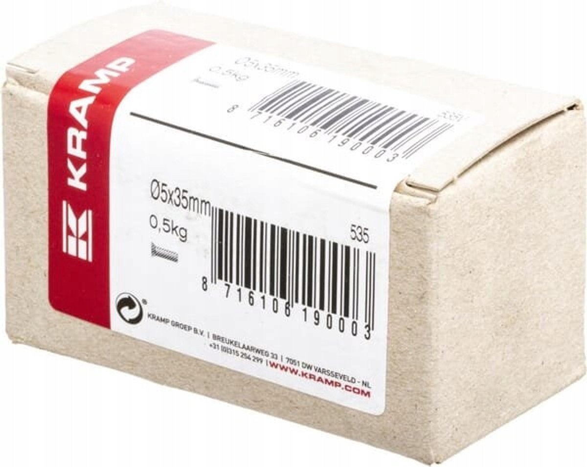 Copernieten 5x35mm DIN661 staal, 0,5kg