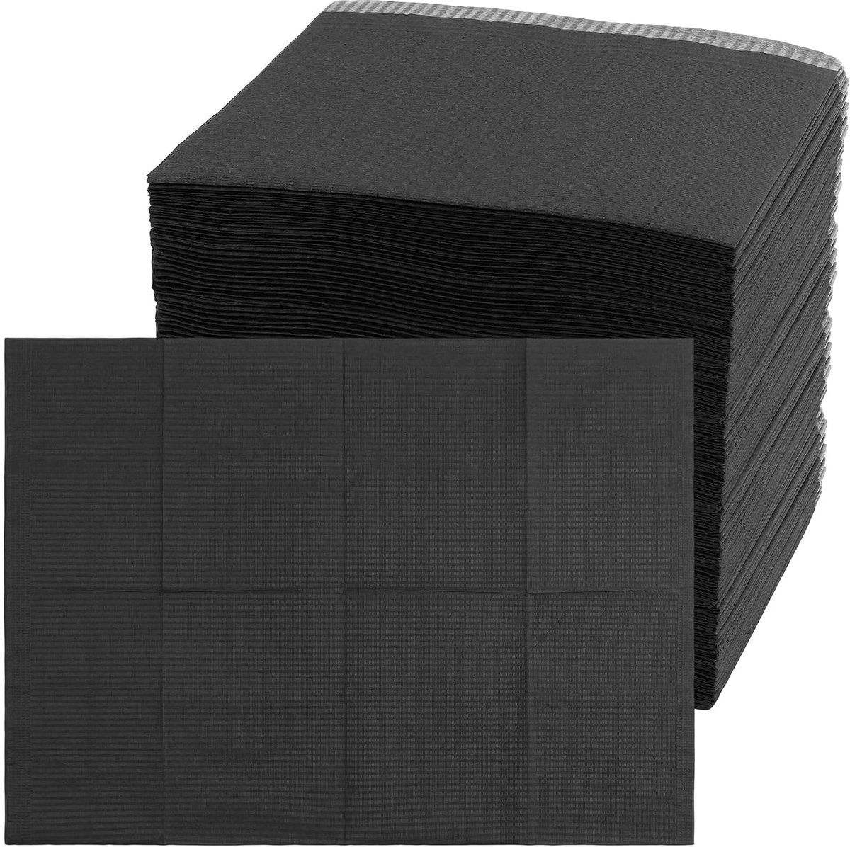 Dental slabbetjes, zwart, 45 x 32 cm, tandheelkundige slabbetjes voor nagels, tattoo-toepassingen, 200 stuks - ShopVlot