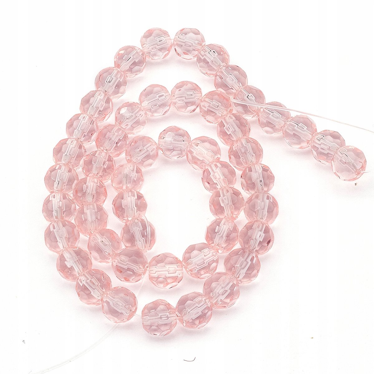 Rozen schuine randen kristalglas klauwen 6 mm - 50 stuks per strikt