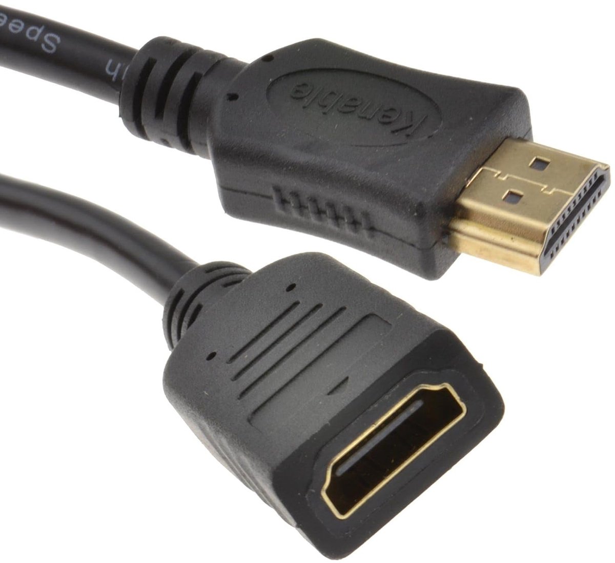 kenable HDMI Extension Cable Male to Female High Speed Cable 1080P HD TV 0.5m 50cm [0.5m] - ShopVlot