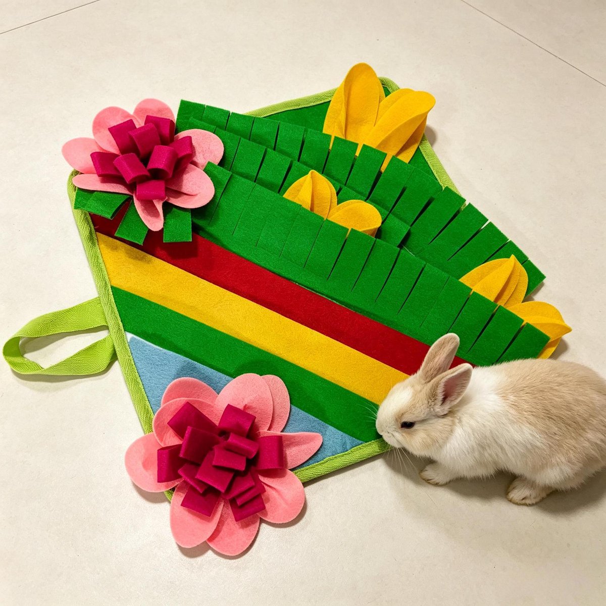 Snuffelmat voor huisdieren, speelmat voor huisdieren, slowfoodmat voor huisdieren, speelgoed voor huisdieren, training voor huisdieren, honden en katten, kleur，1-3 artikelen 30 * 30CM