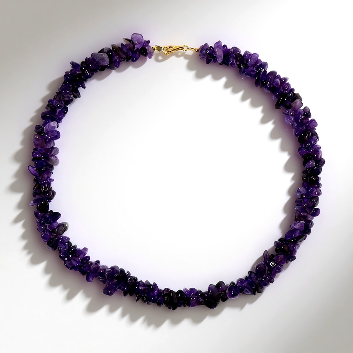 Cavill - Zilveren Halsketting 925 Sterling Zilver - Fancy Zambia Amethist Kralen - Totaal 315,662 ct - Elegante Paars Ketting Dames & Luxe Sieraad