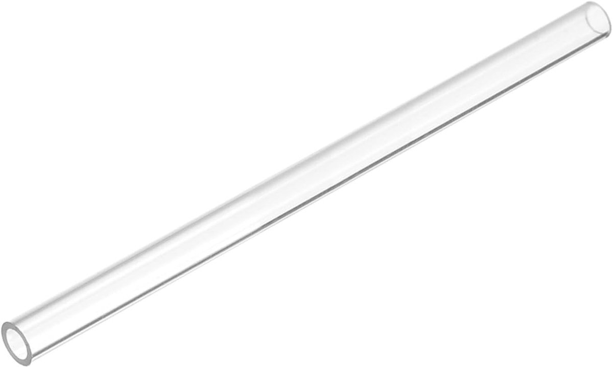 DMiotech 9.6" Clear Rigid Plastic Pipe 4mm x 6mm (1/4") Polycarbonate Tubing Round Tube for Lighting Water Plumbing - ShopVlot