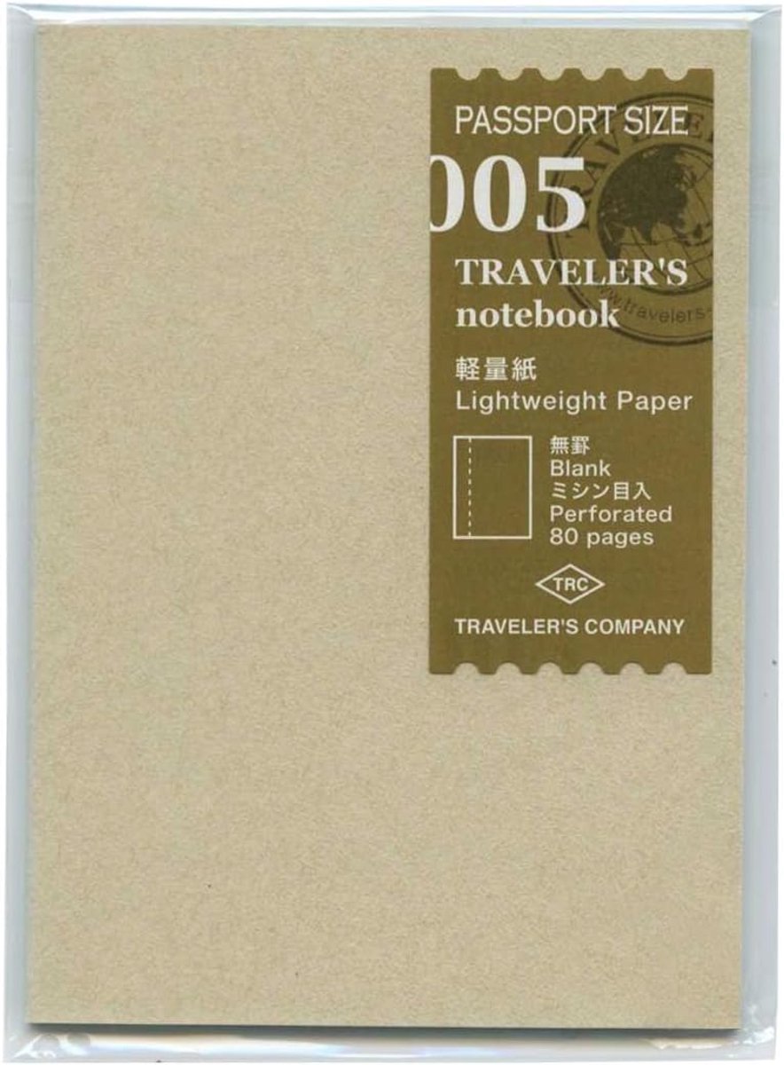 Traveler's notebook Passport size Refill lightweight paper [ 14371006 ] by Midori - ShopVlot